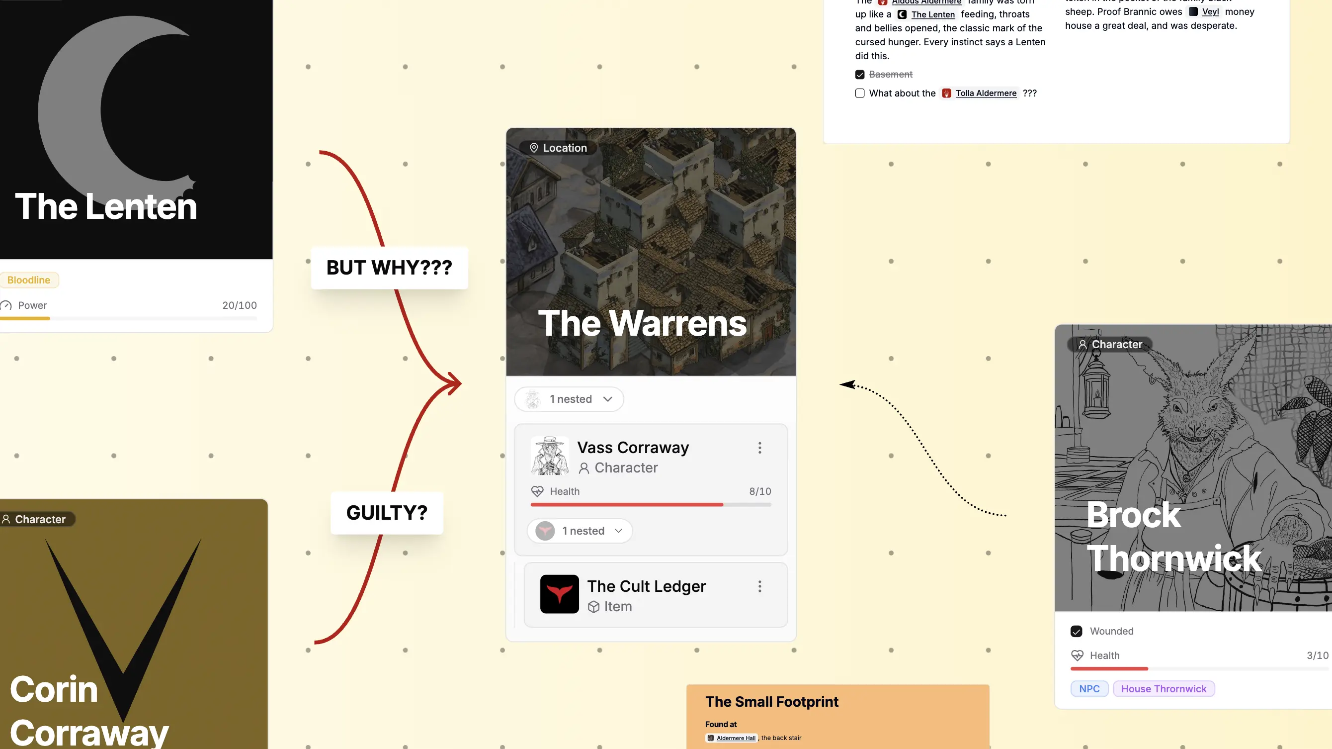 A Trails Weaver free board with a sample world